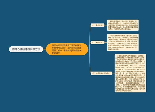临时心脏起搏器手术方法