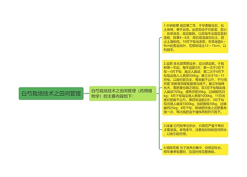 白芍栽培技术之田间管理