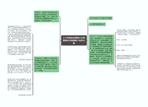 大义男救助危重病女反惹重婚官司离婚财产如何分配