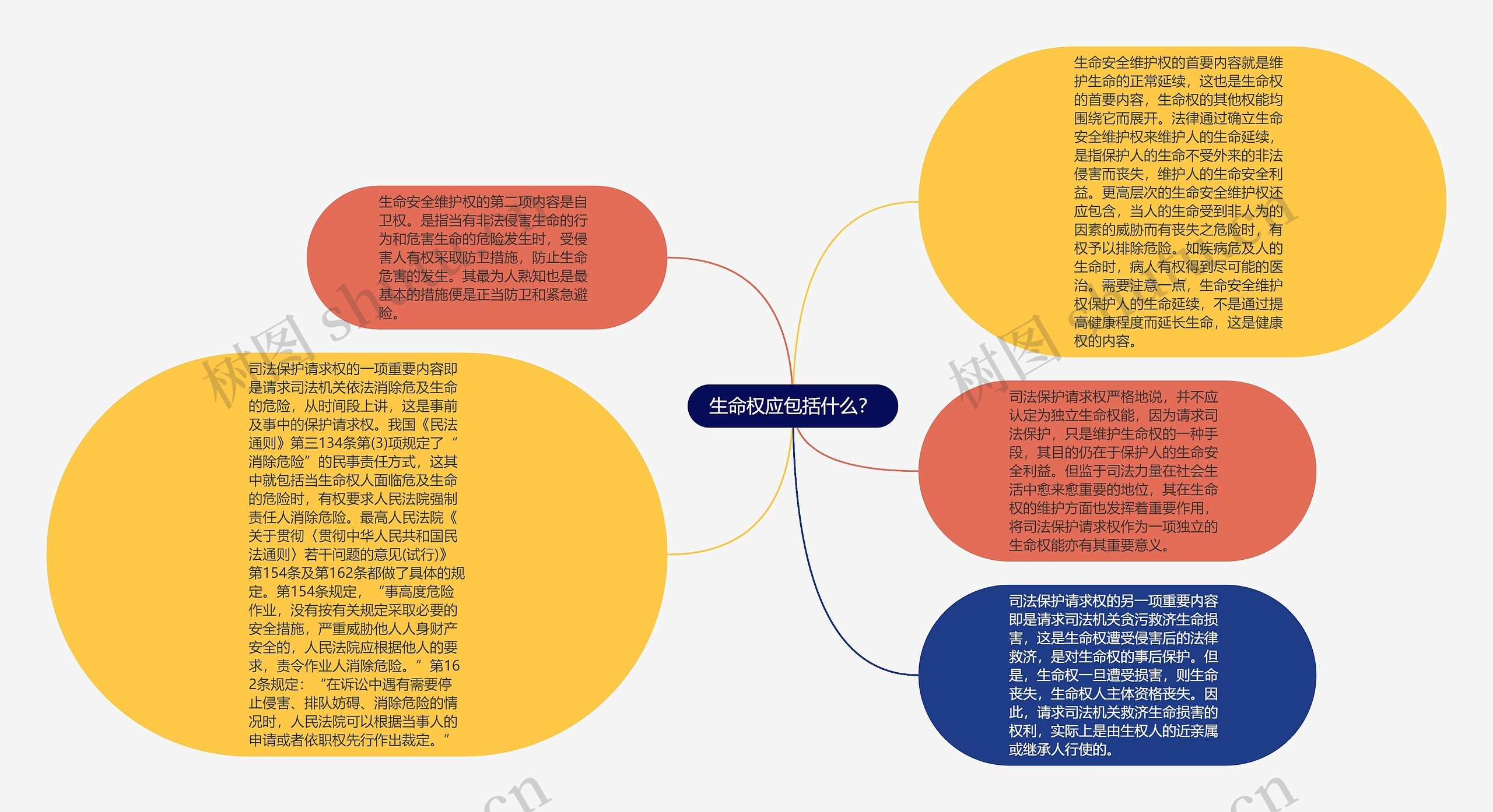 生命权应包括什么？思维导图