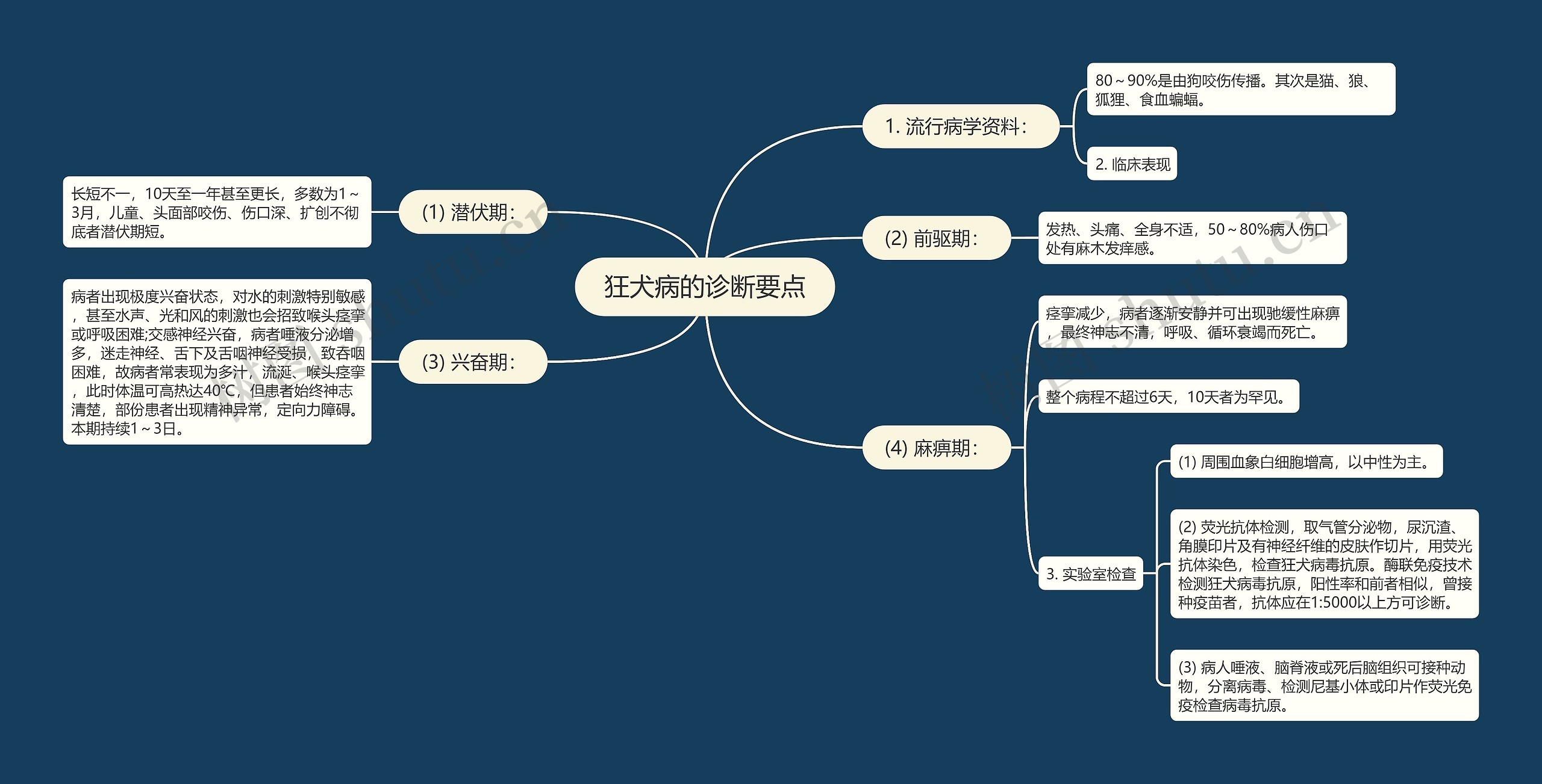 狂犬病的诊断要点 狂犬病的诊断要点