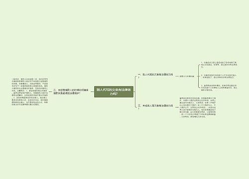 别人代写的欠条有法律效力吗?