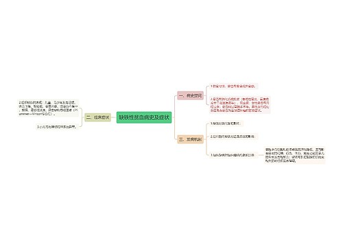 缺铁性贫血病史及症状