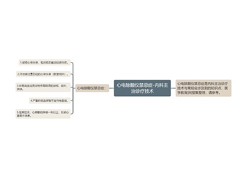 心电除颤仪禁忌症-内科主治诊疗技术