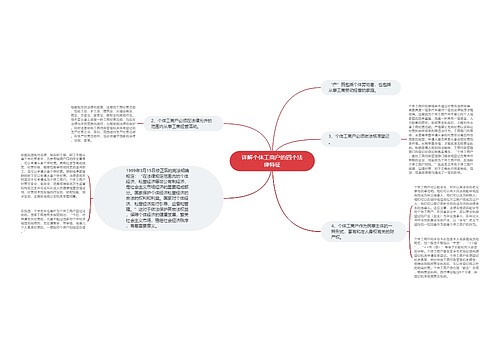 详解个体工商户的四个法律特征