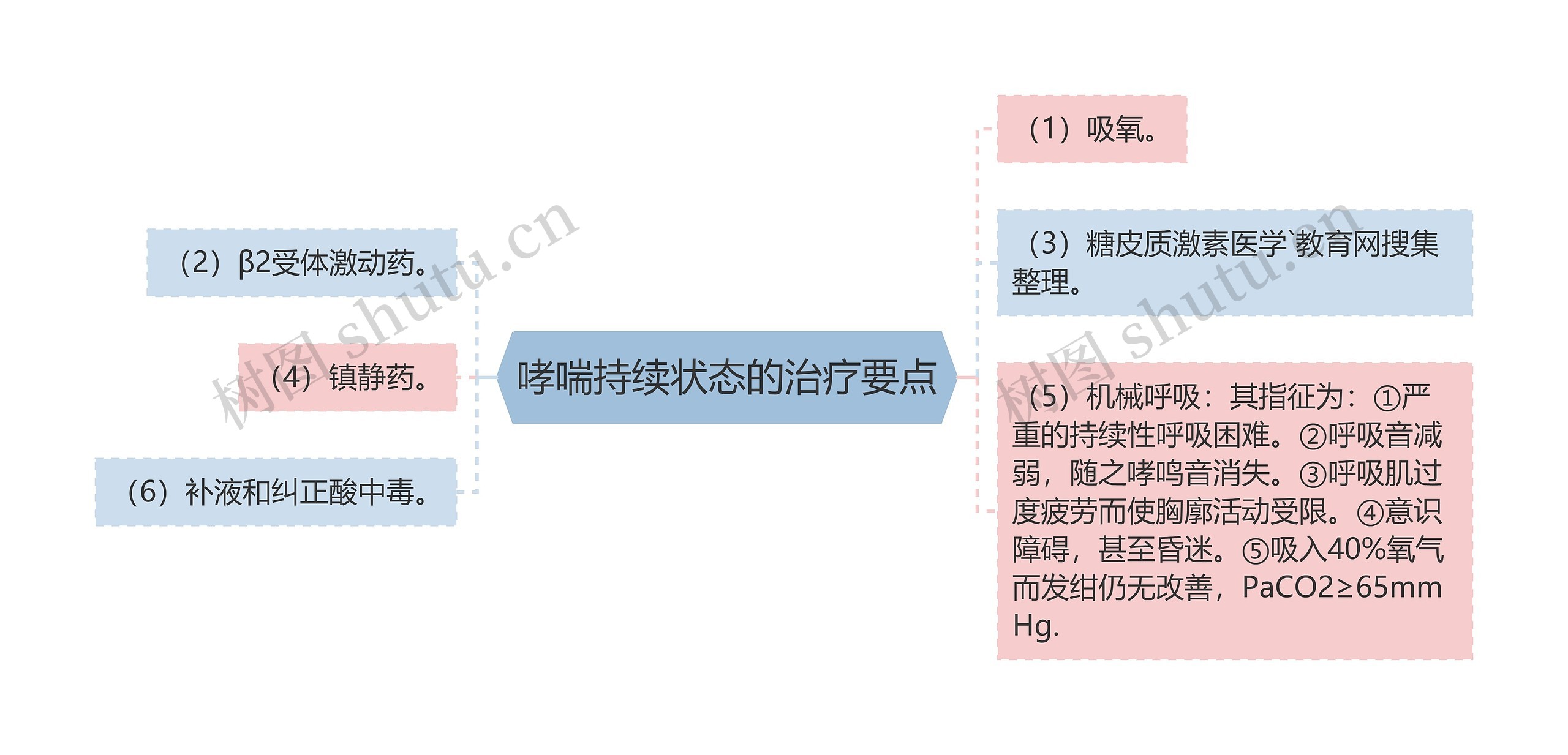 哮喘持续状态的治疗要点