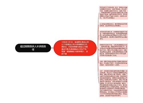 超过期限担保人不承担责任