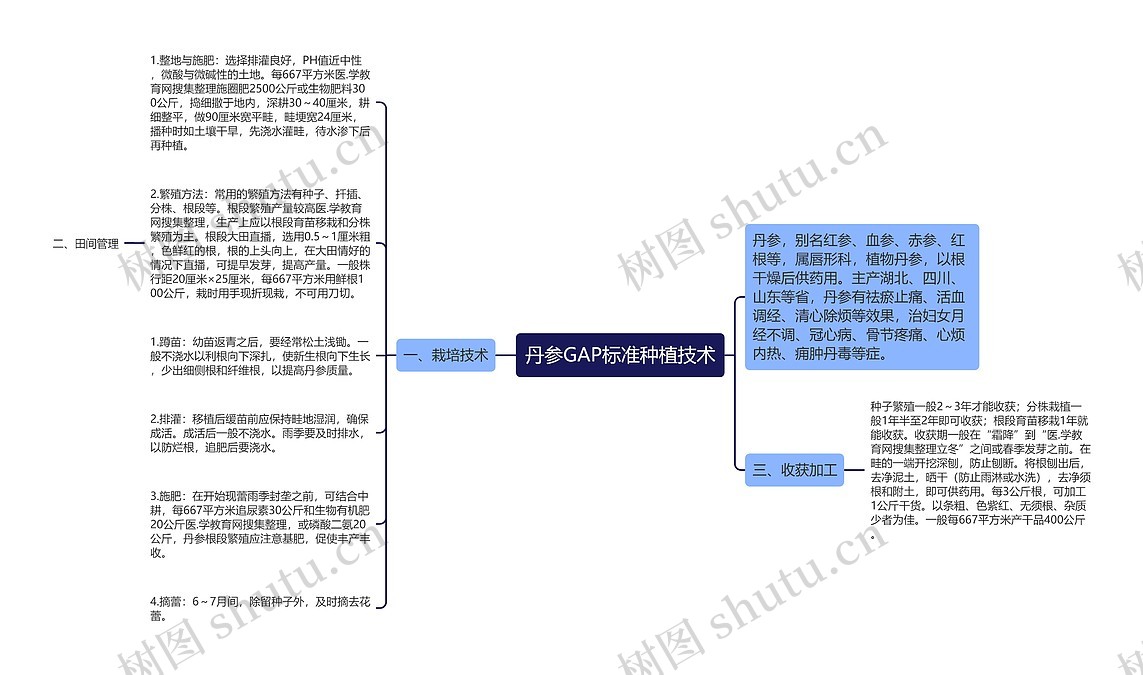 丹参GAP标准种植技术思维导图_编号p7440827-TreeMind树图