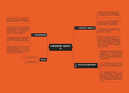 公墓使用年限一般是多少年