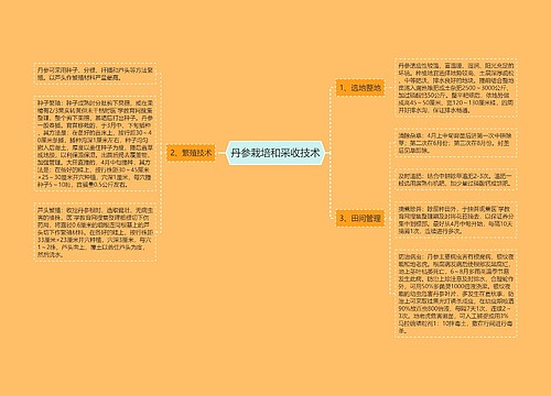 丹参栽培和采收技术