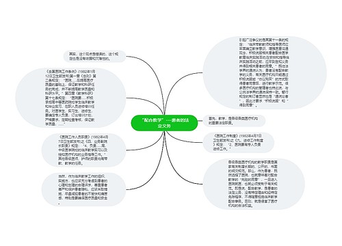 “配合教学”---患者的法定义务