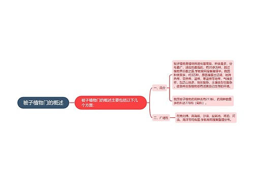 被子植物门的概述