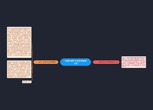 18周岁成年之后还有监护人吗