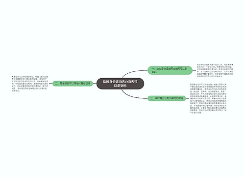 临时身份证当天办当天可以拿到吗