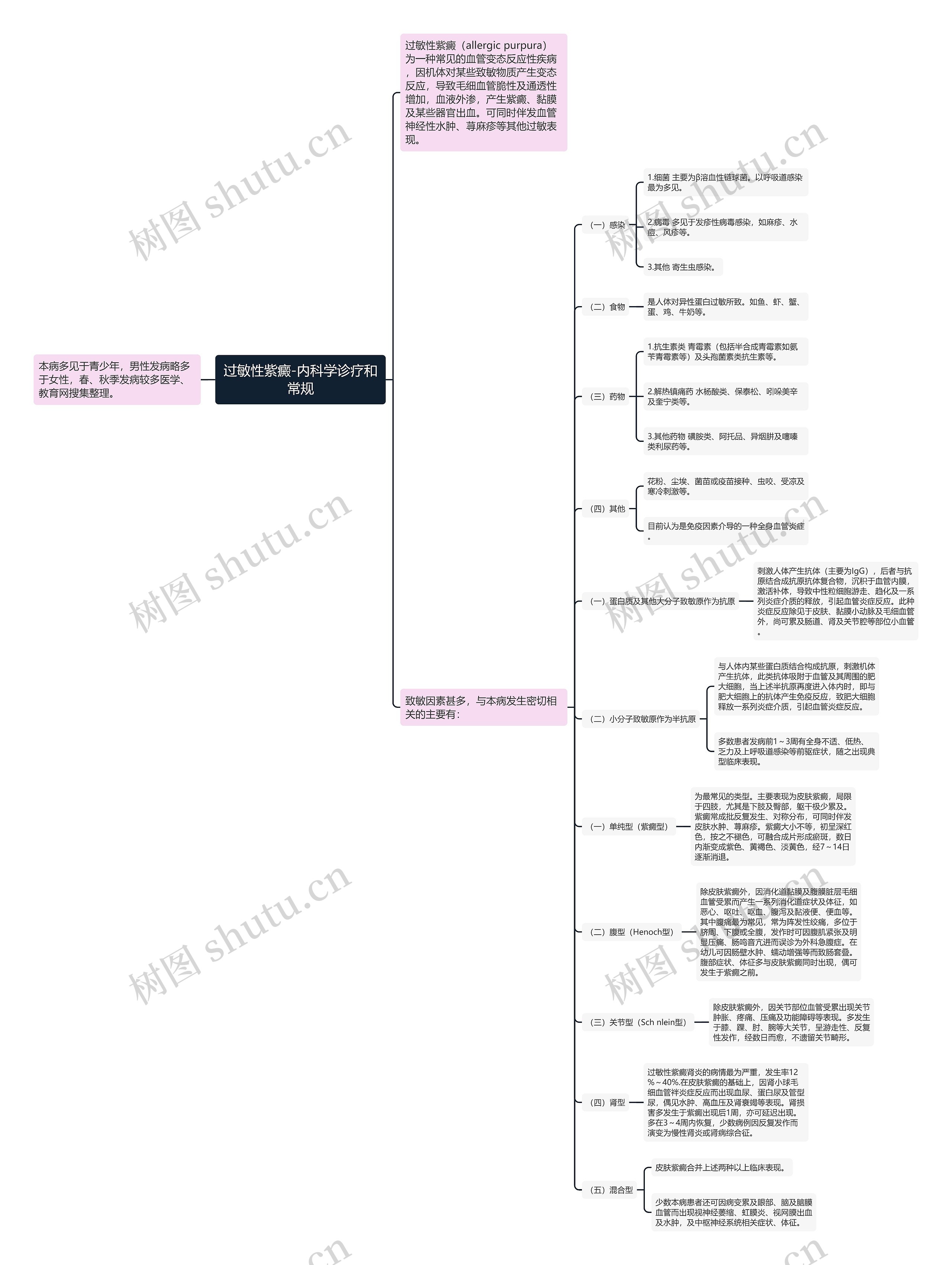 过敏性紫癜-内科学诊疗和常规 过敏性紫癜-内科学诊疗和常规