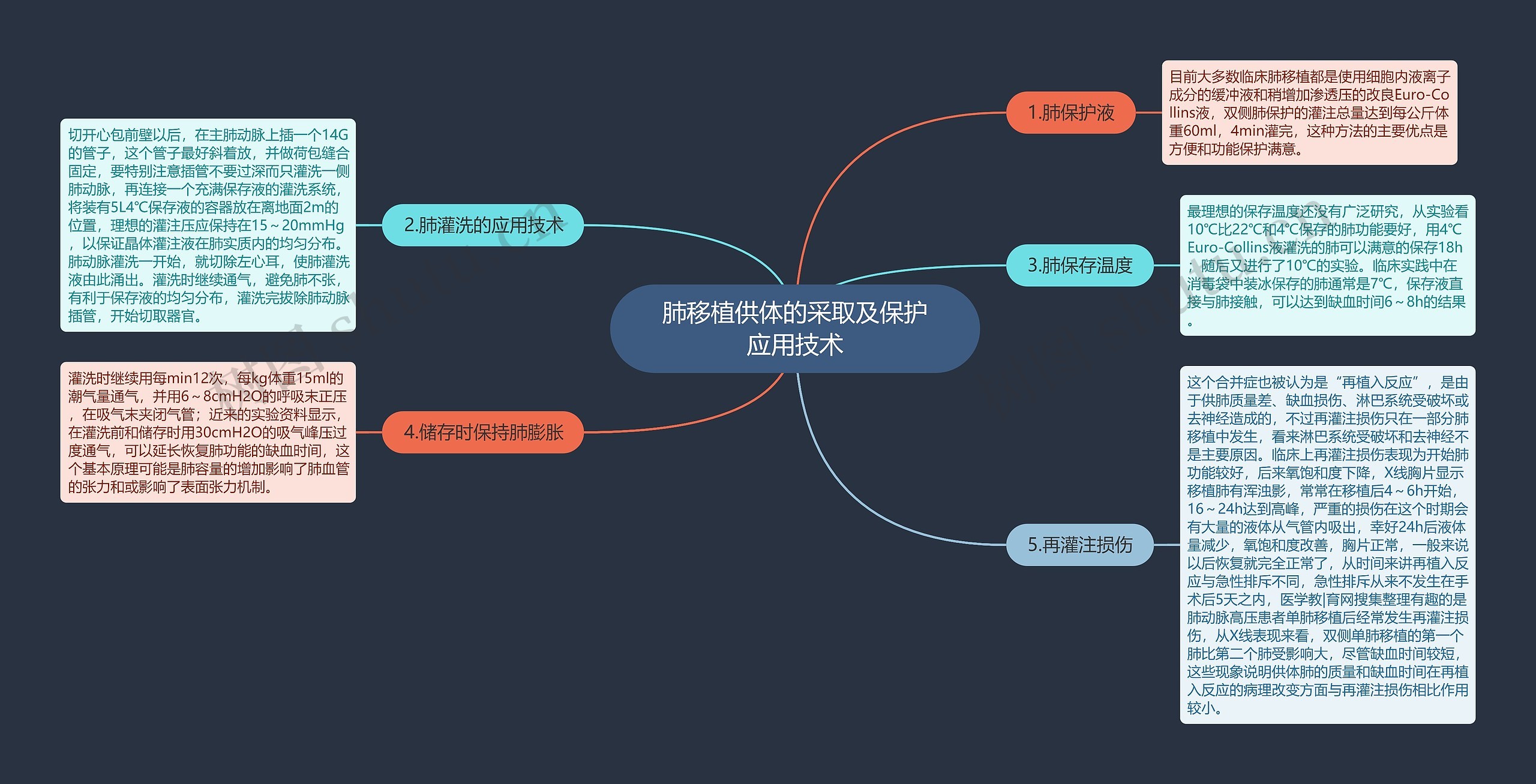 肺移植供体的采取及保护应用技术