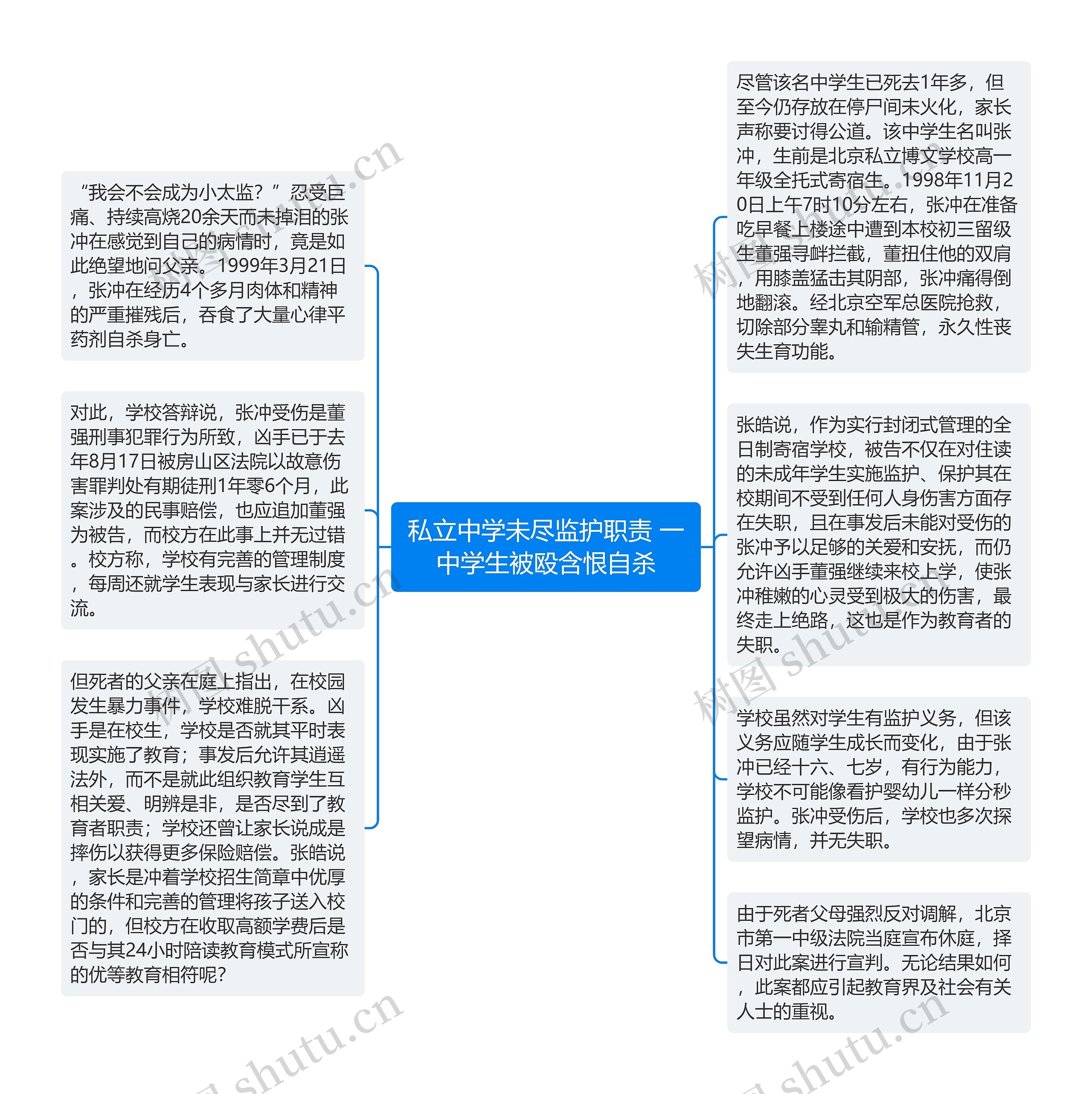 私立中学未尽监护职责 一中学生被殴含恨自杀