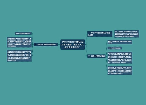 14岁少年打赏主播4万元后家长报警，未成年人充值可全额退款吗？