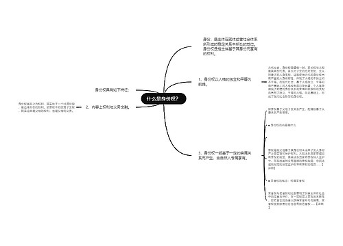 什么是身份权？