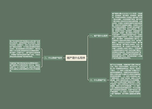 破产是什么程序