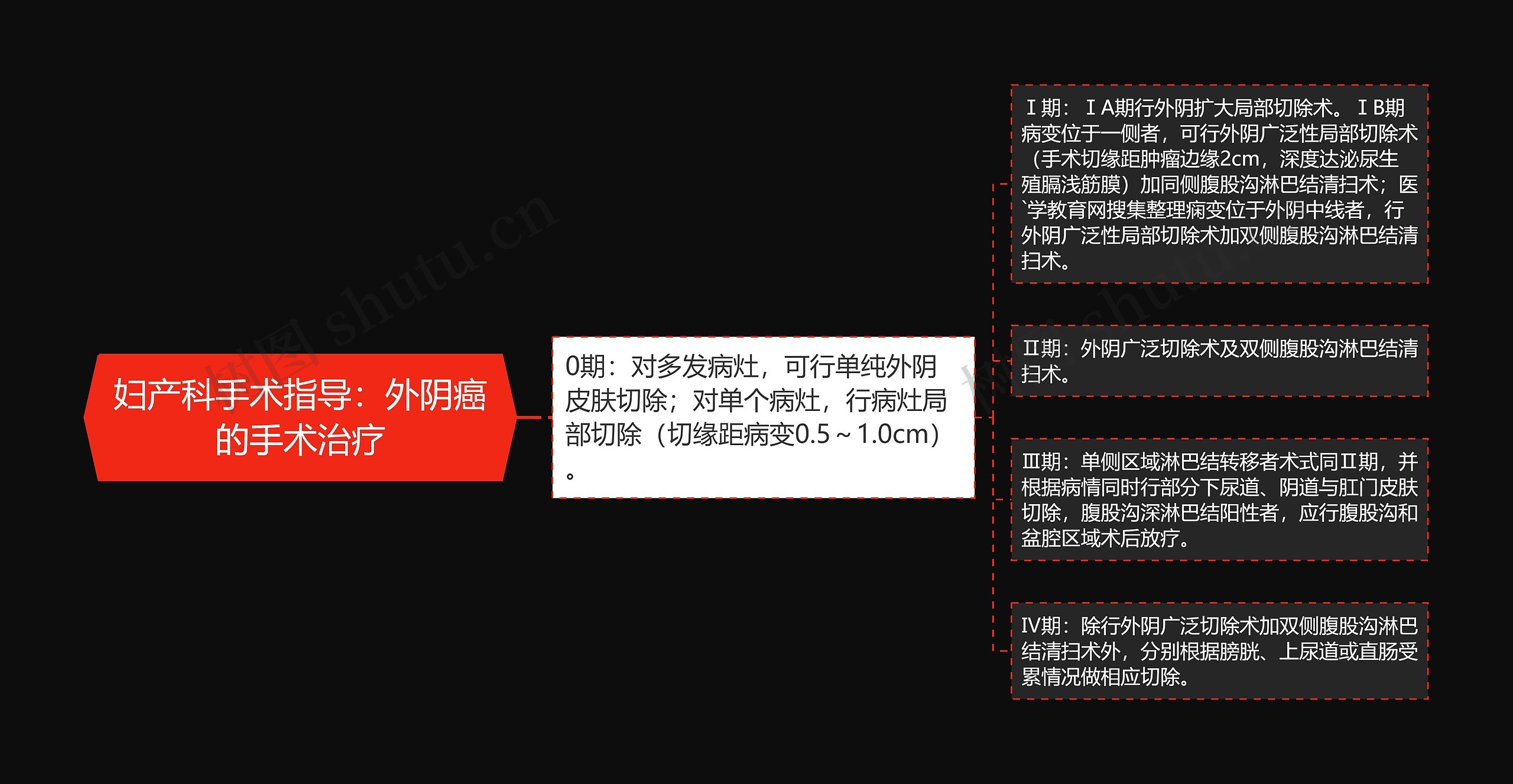 妇产科手术指导：外阴癌的手术治疗思维导图