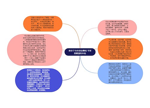 凑份子合伙创业赚钱 专家提醒谨防纠纷