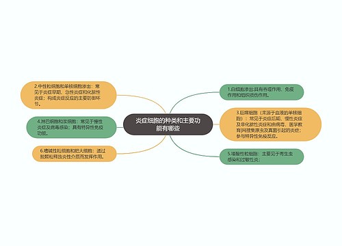 炎症细胞的种类和主要功能有哪些