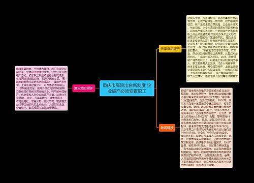 重庆市高院出台新制度 企业破产必须安置职工