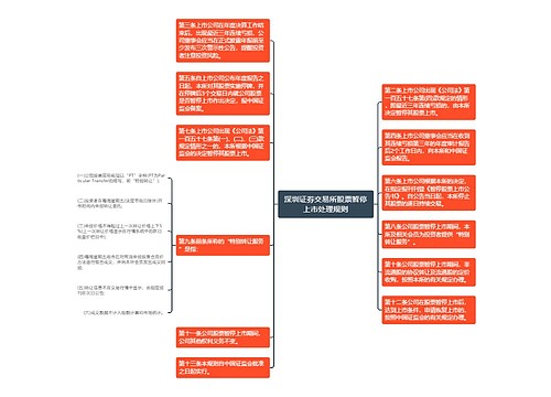 深圳证券交易所股票暂停上市处理规则