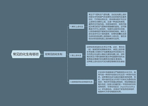 常见的化生有哪些