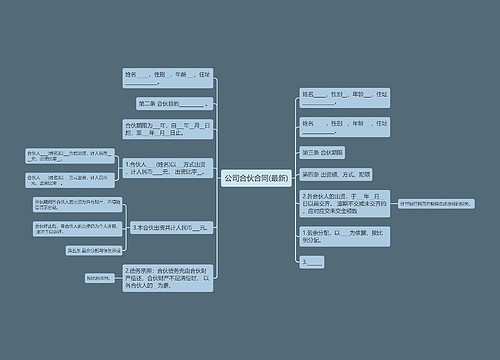 公司合伙合同(最新)