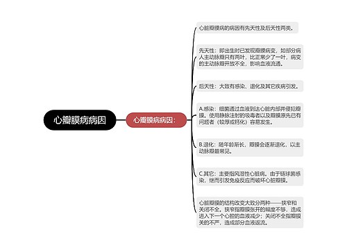 心瓣膜病病因