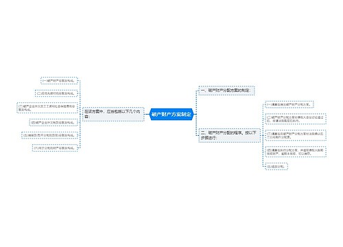 破产财产方案制定