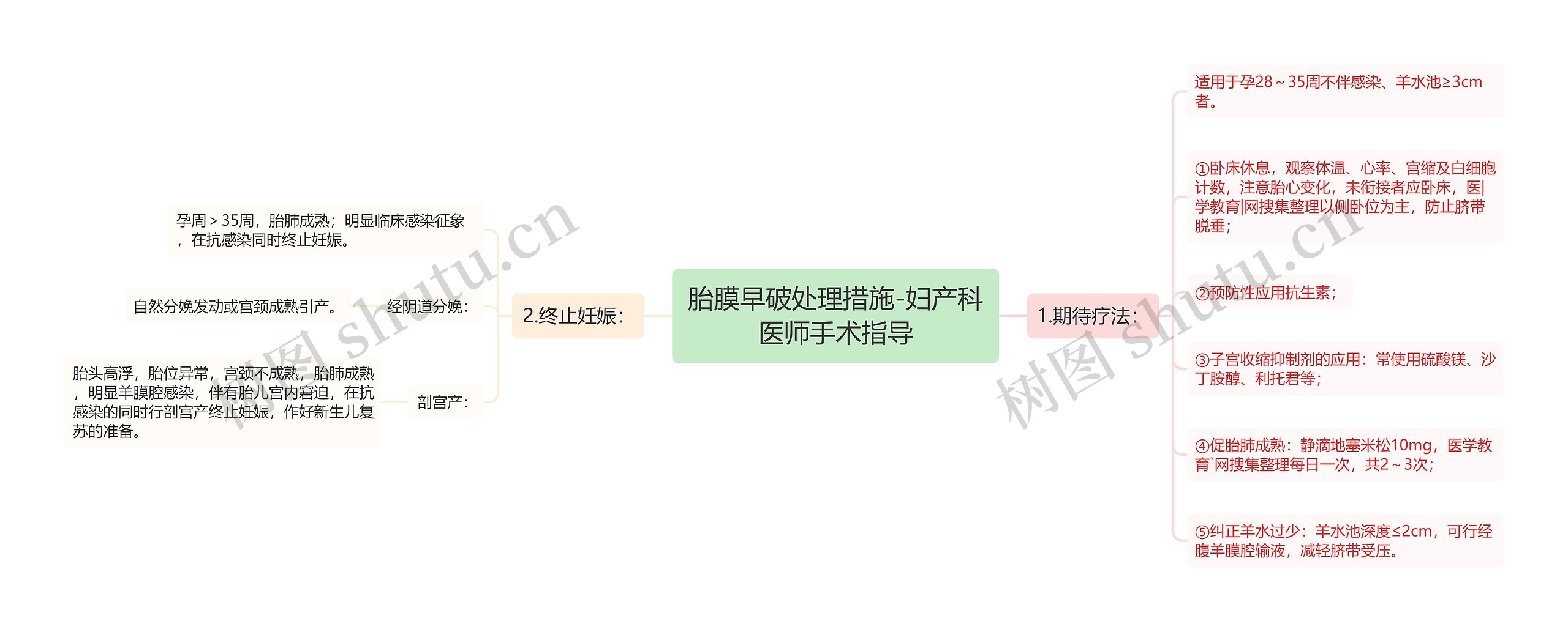 胎膜早破处理措施-妇产科医师手术指导