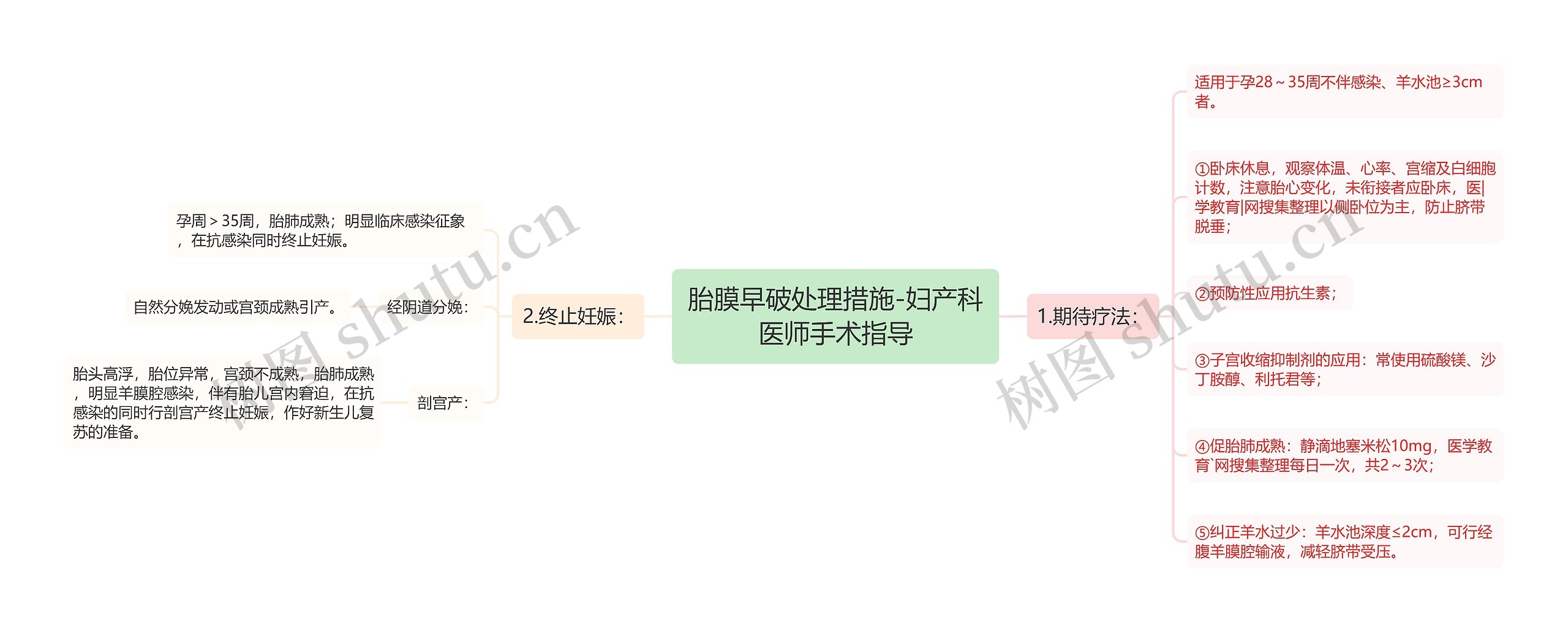 胎膜早破处理措施-妇产科医师手术指导