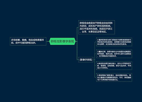 肺吸虫影像学表现