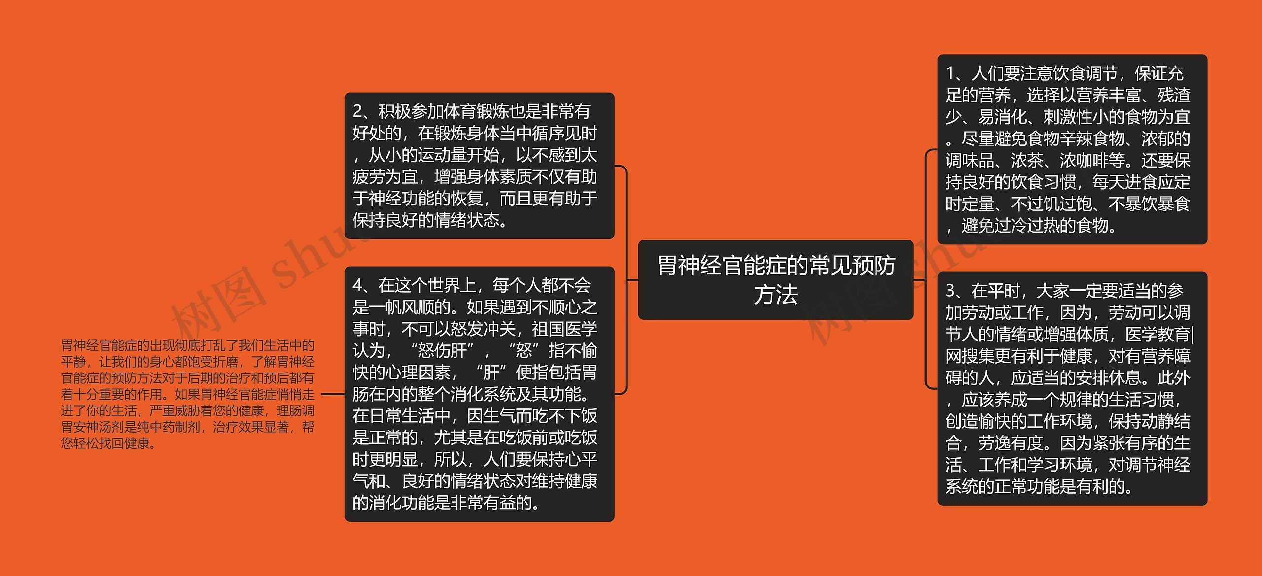 胃神经官能症的常见预防方法