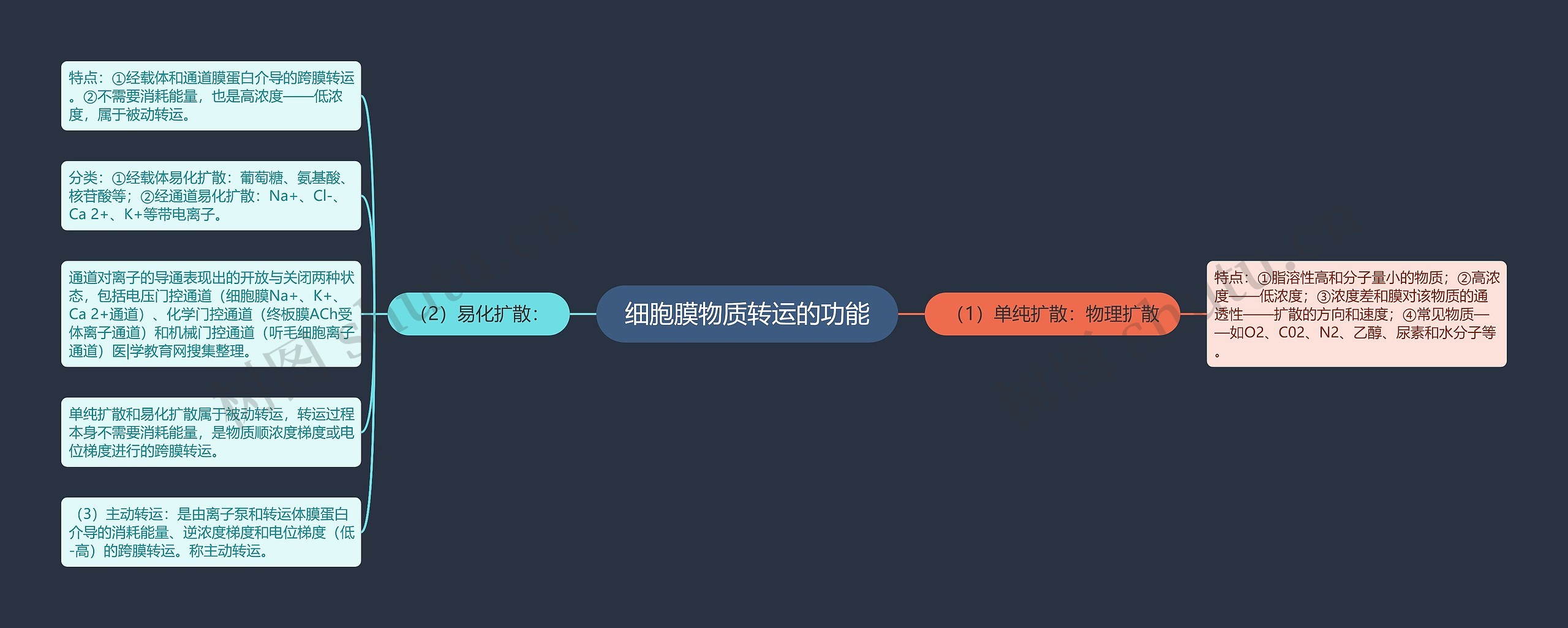 细胞膜物质转运的功能 细胞膜物质转运的功能