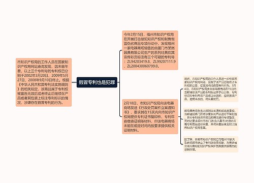 假冒专利也是犯罪