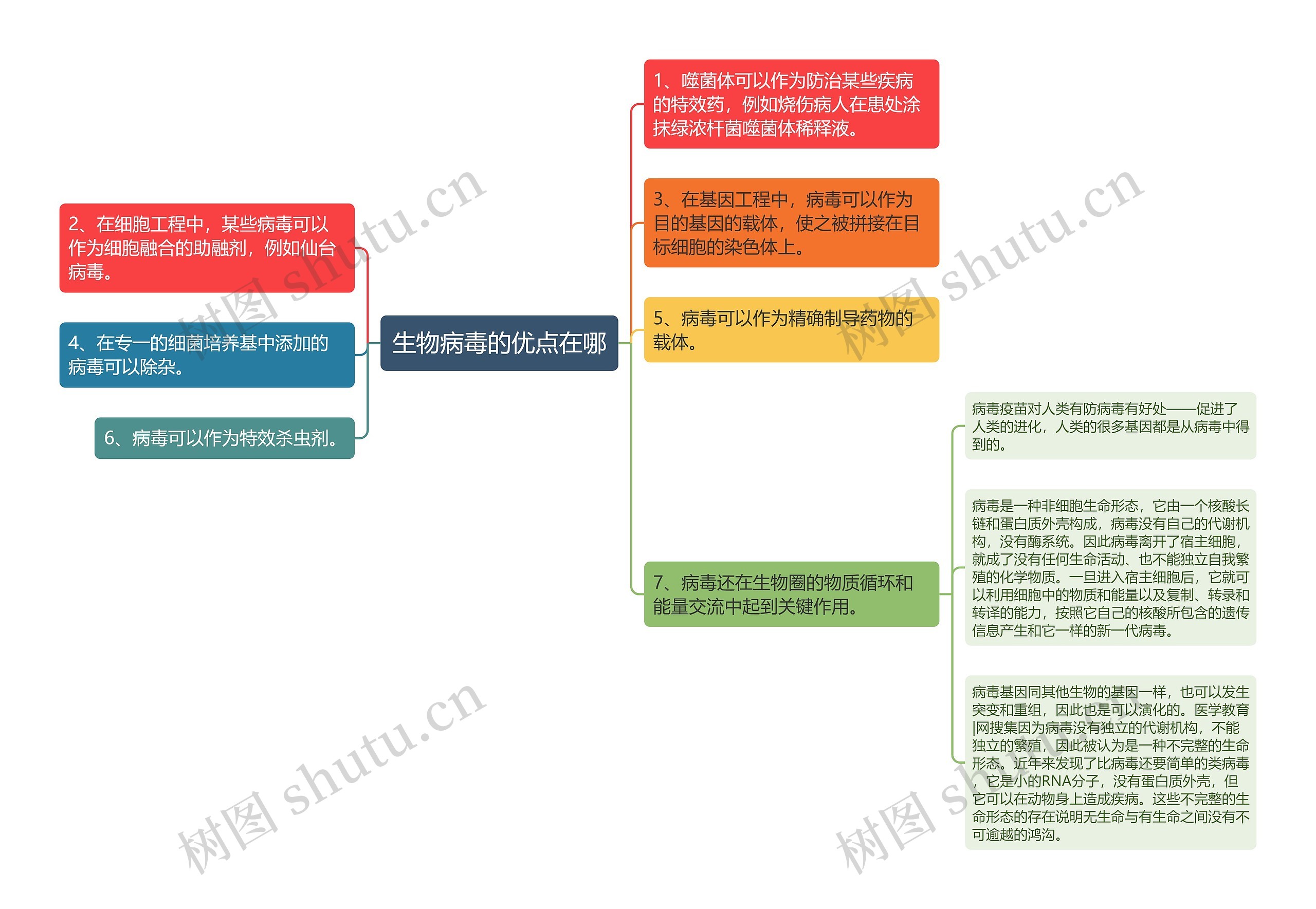 生物病毒的优点在哪思维导图