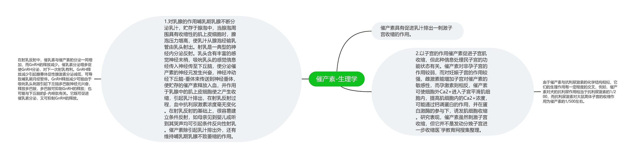 催产素-生理学思维导图