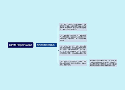 胃的淋巴管|淋巴结概述