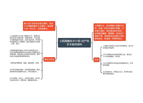 小阴唇整形术介绍-妇产科手术指导资料