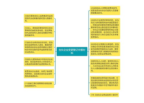 合伙企业变更登记申报材料