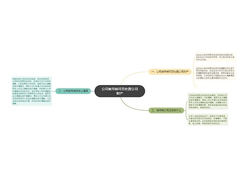 公司被吊销可否处置公司财产