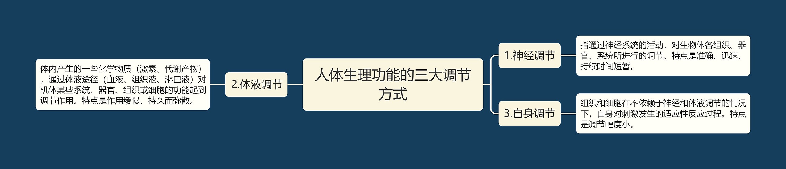 人体生理功能的三大调节方式 人体生理功能的三大调节方式
