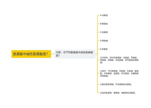 氨基酸中碱性氨基酸是？