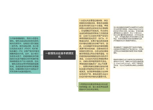 一般慢性炎症基本病理变化