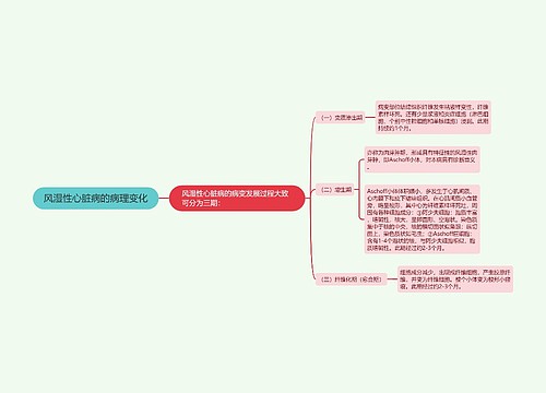 风湿性心脏病的病理变化