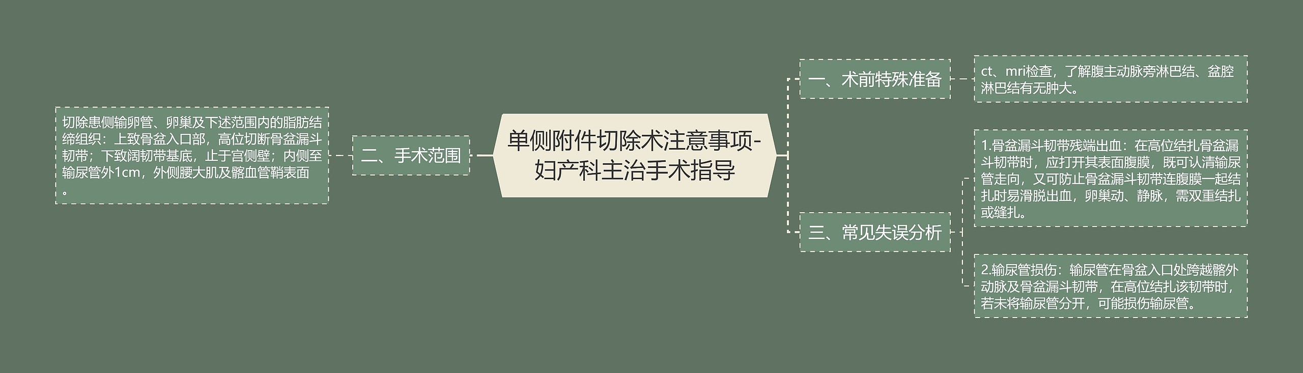 单侧附件切除术注意事项-妇产科主治手术指导